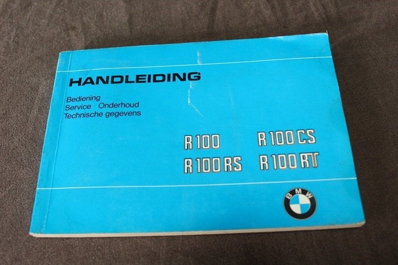 BMW R100 R100 CS RS RT 1980 motorfiets handleiding, Ophalen of Verzenden, BMW