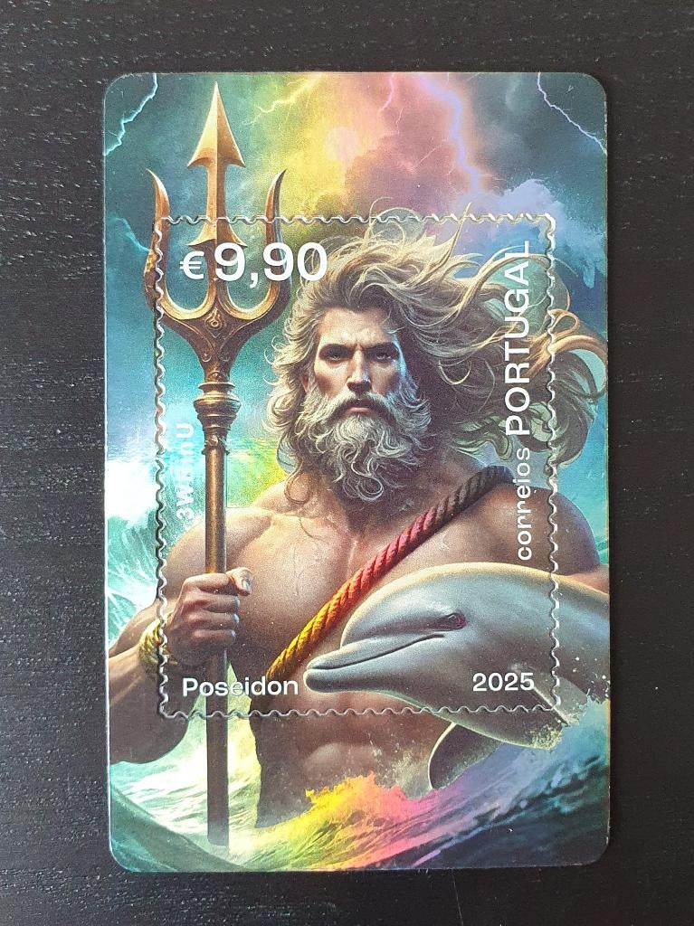 Portugal 2025 Poseidon Mythologie Crypto Michel blok 521 pf, Verzenden, Postfris, Overige thema's