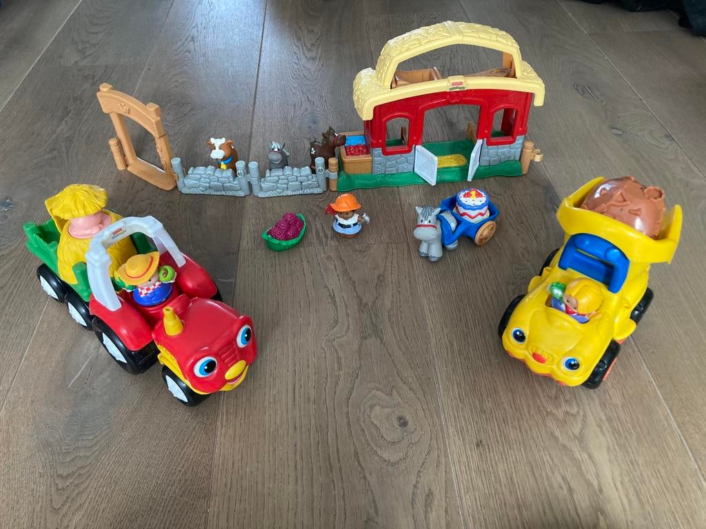 Little people boerderij en voertuigen, Kinderen en Baby's, Speelgoed | Fisher-Price, Ophalen of Verzenden, Gebruikt, Speelset