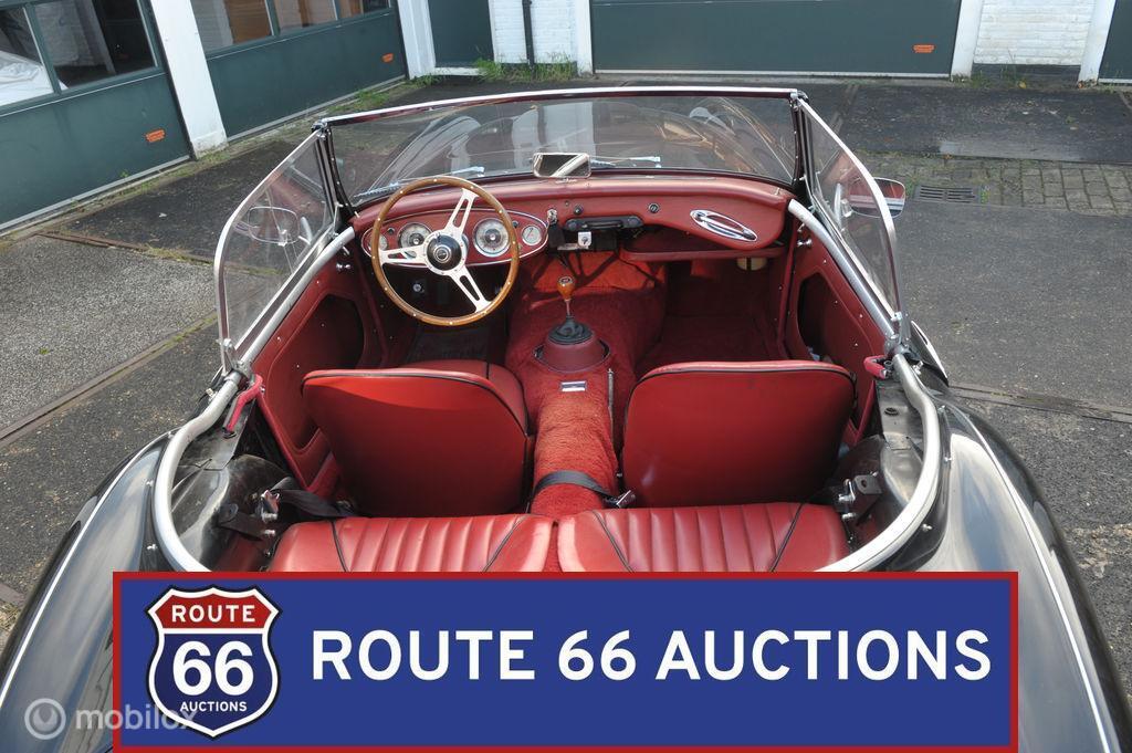 Austin Healey 3000 MKII BT7 | 1962 | Route 66 Auctions, Auto's, Austin, Overige carrosserieën, Zwart, Bedrijf