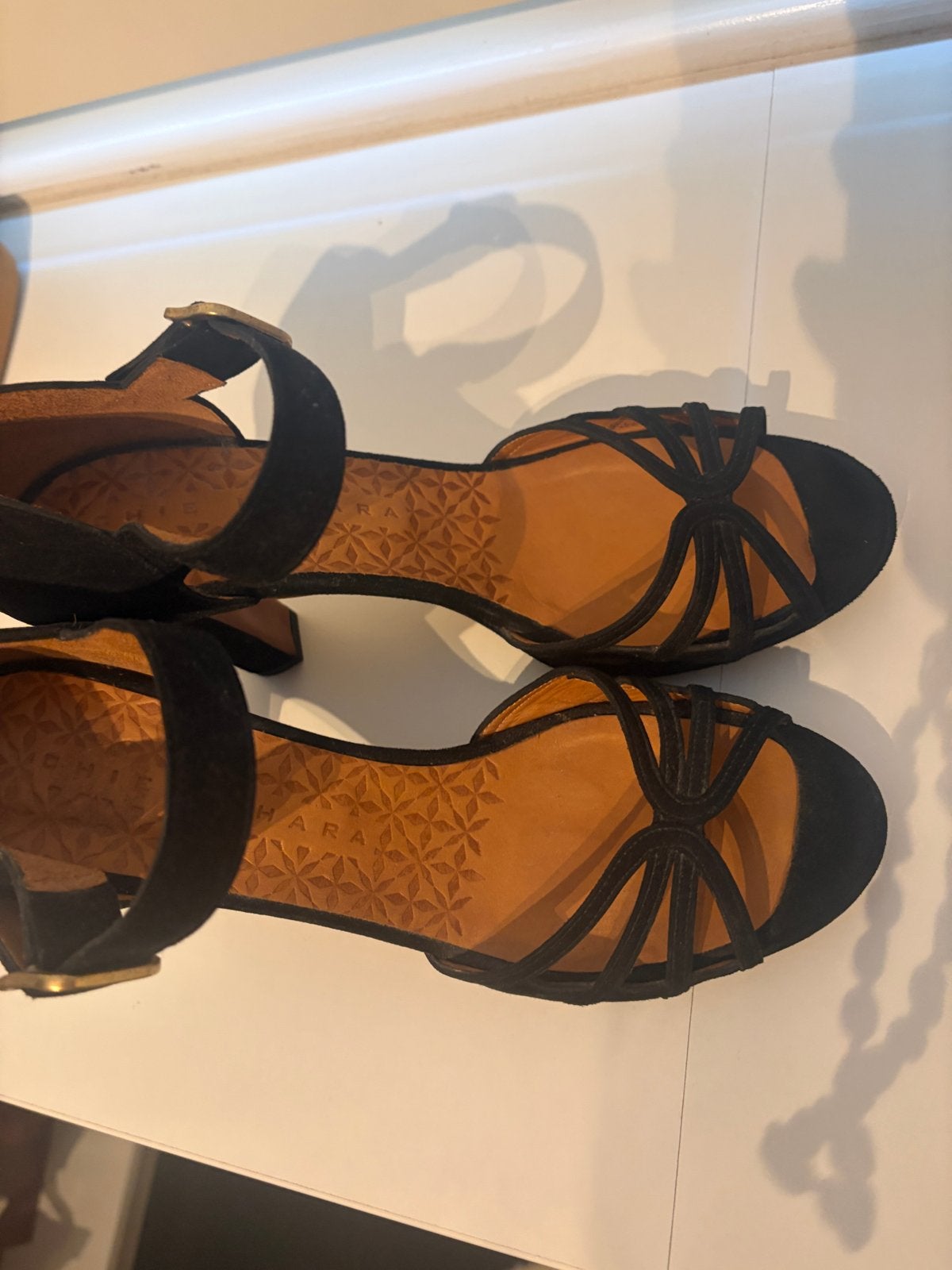 Chie Mihara sandalen, zwart, maat 39.5, Verzenden, Nieuw, Zwart, Sandalen of Muiltjes