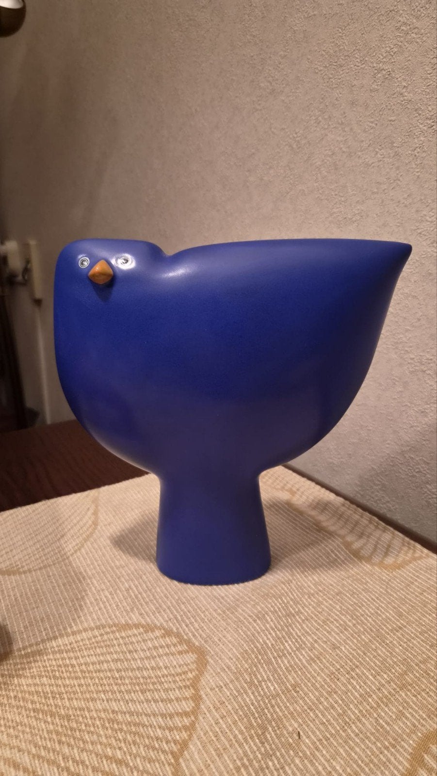 Arabia Finland Oiva Toikka Blauwe Vogel Vaas, Ophalen of Verzenden