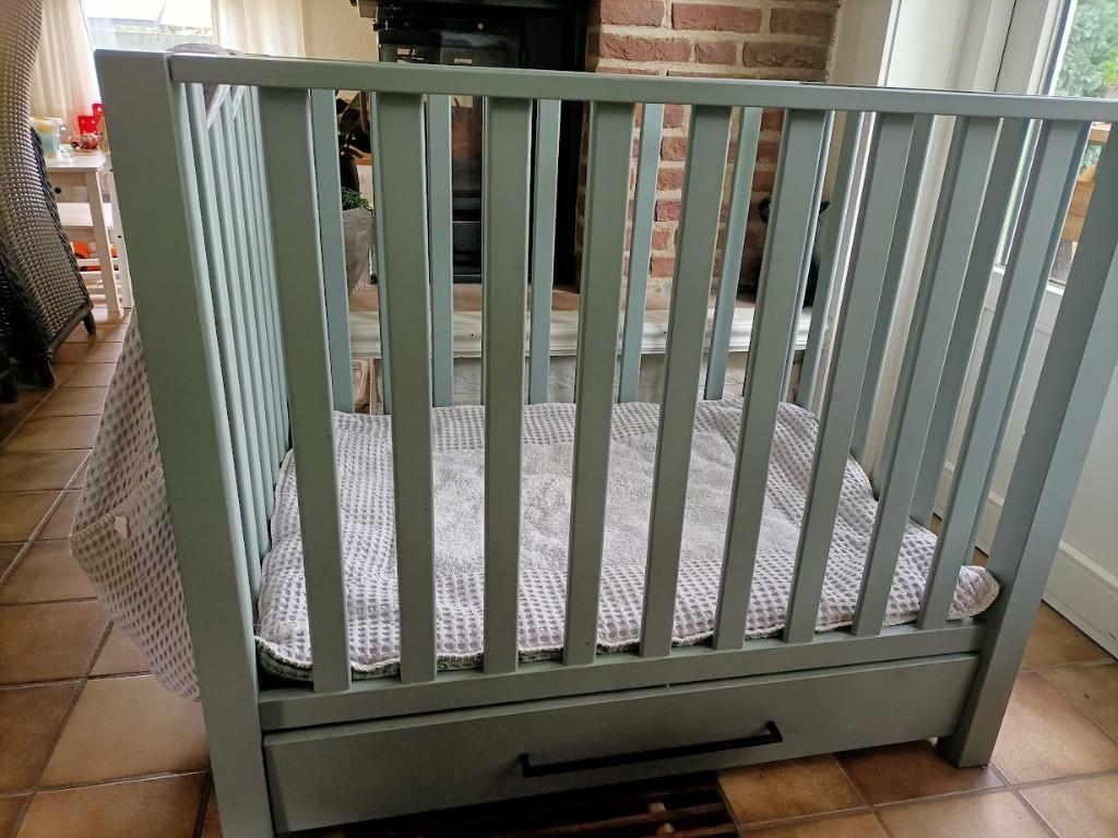 Box (europe baby casper box met lade), Ophalen, Gebruikt, Vierkant, In hoogte verstelbaar