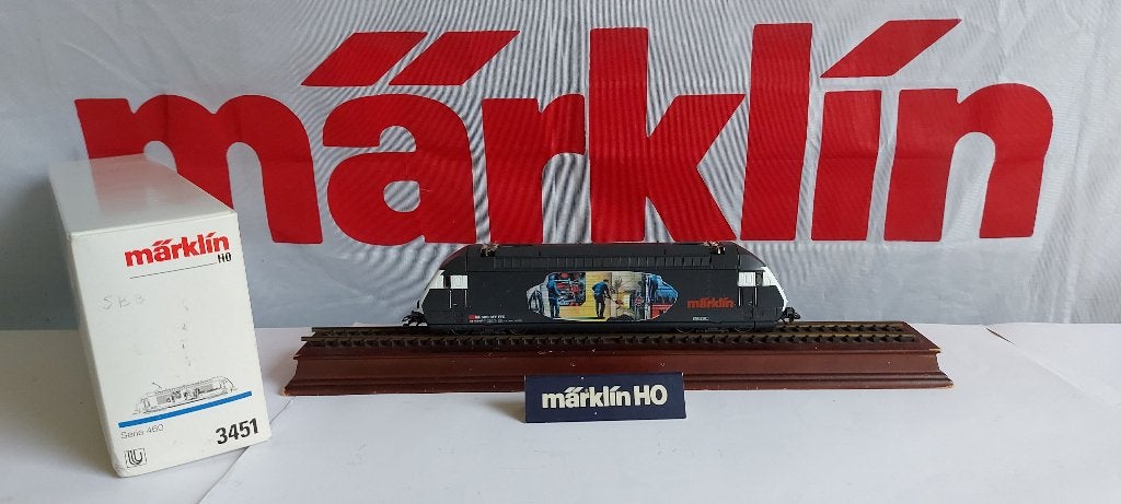 Marklin 3451 Re 460 "Heizerlok" SBB, Wisselstroom, Locomotief, Ophalen of Verzenden, Zo goed als nieuw