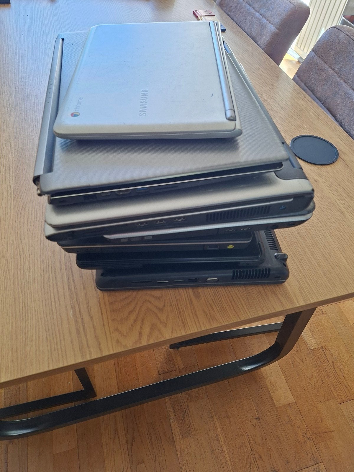 7 defecte laptops voor onderdelen, Computers en Software, Ophalen, Niet werkend