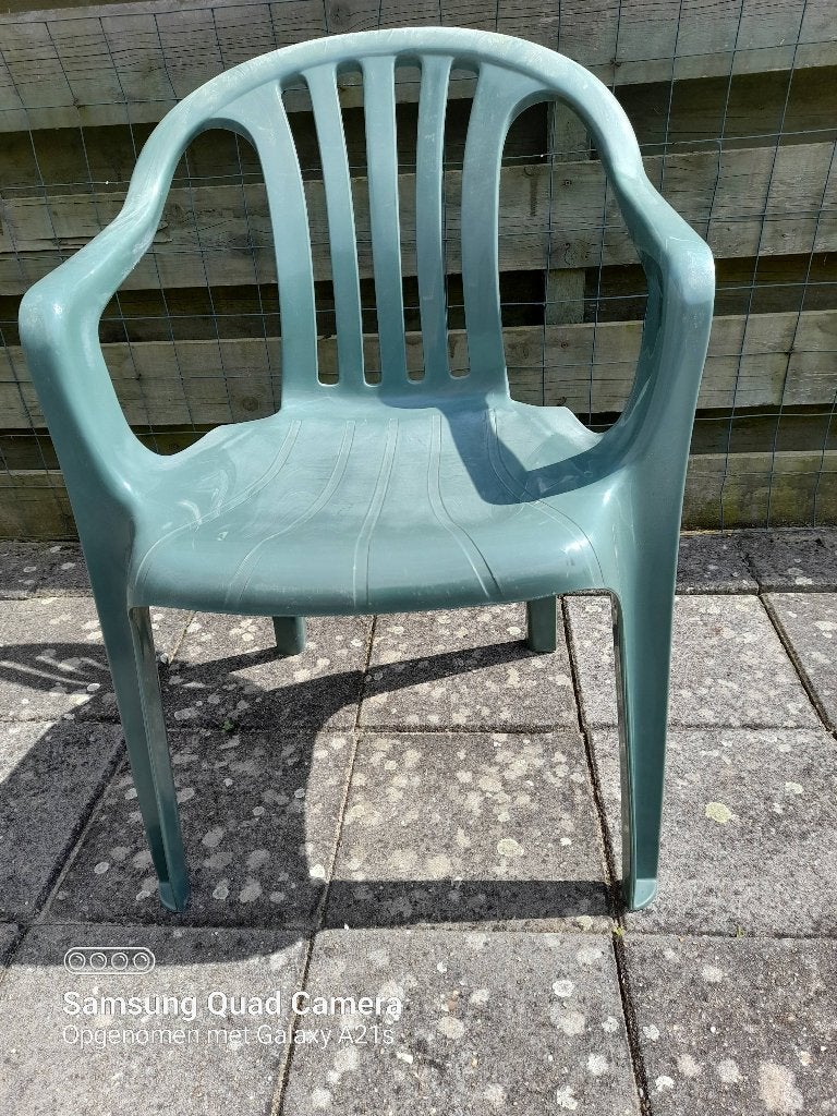 Tuinstoelen, Ophalen, Gebruikt, Kunststof, Stapelbaar