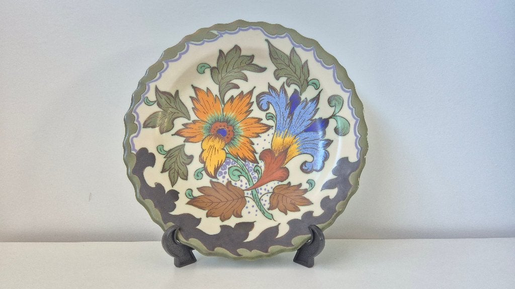 Gouds platelen wandbord (periode ca 1950), Antiek en Kunst, Ophalen of Verzenden