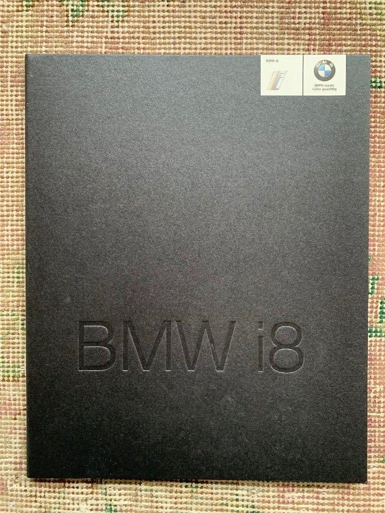 Nederlandse hardcover brochure folder BMW i8 2015, Ophalen of Verzenden, Zo goed als nieuw, BMW, BMW