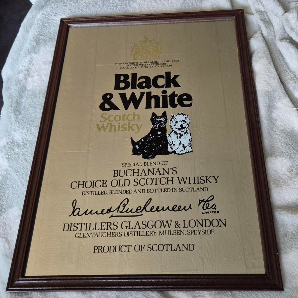 Black & White spiegel, Verzamelen, Merken en Reclamevoorwerpen, Ophalen, Nieuw
