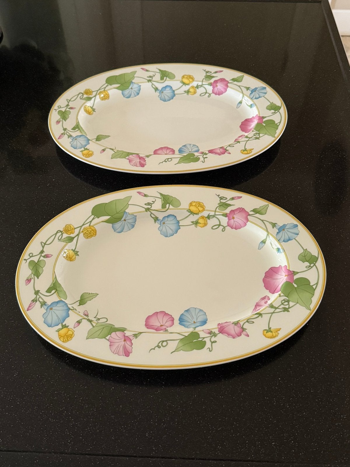 Salade schaal + 2 vleesschalen Hutschenreuter, Ophalen, Overige stijlen, Glas, Schaal of Schalen