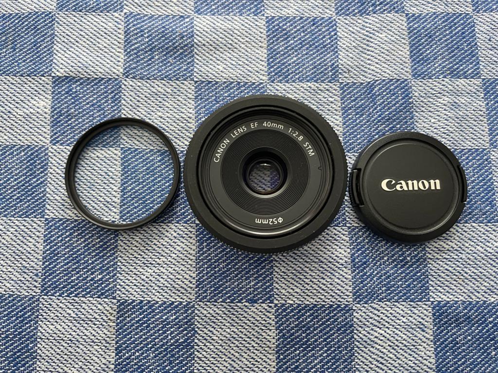 Canon EF 40mm f2.8 STM pancake lens objectief, Verzenden, Gebruikt, Compact, Canon