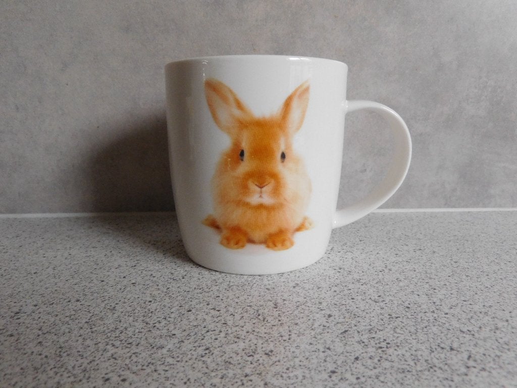 Mok 9x8 cm. Konijn Animal Friends, Overige merken, Zo goed als nieuw, Overige stijlen, Porselein
