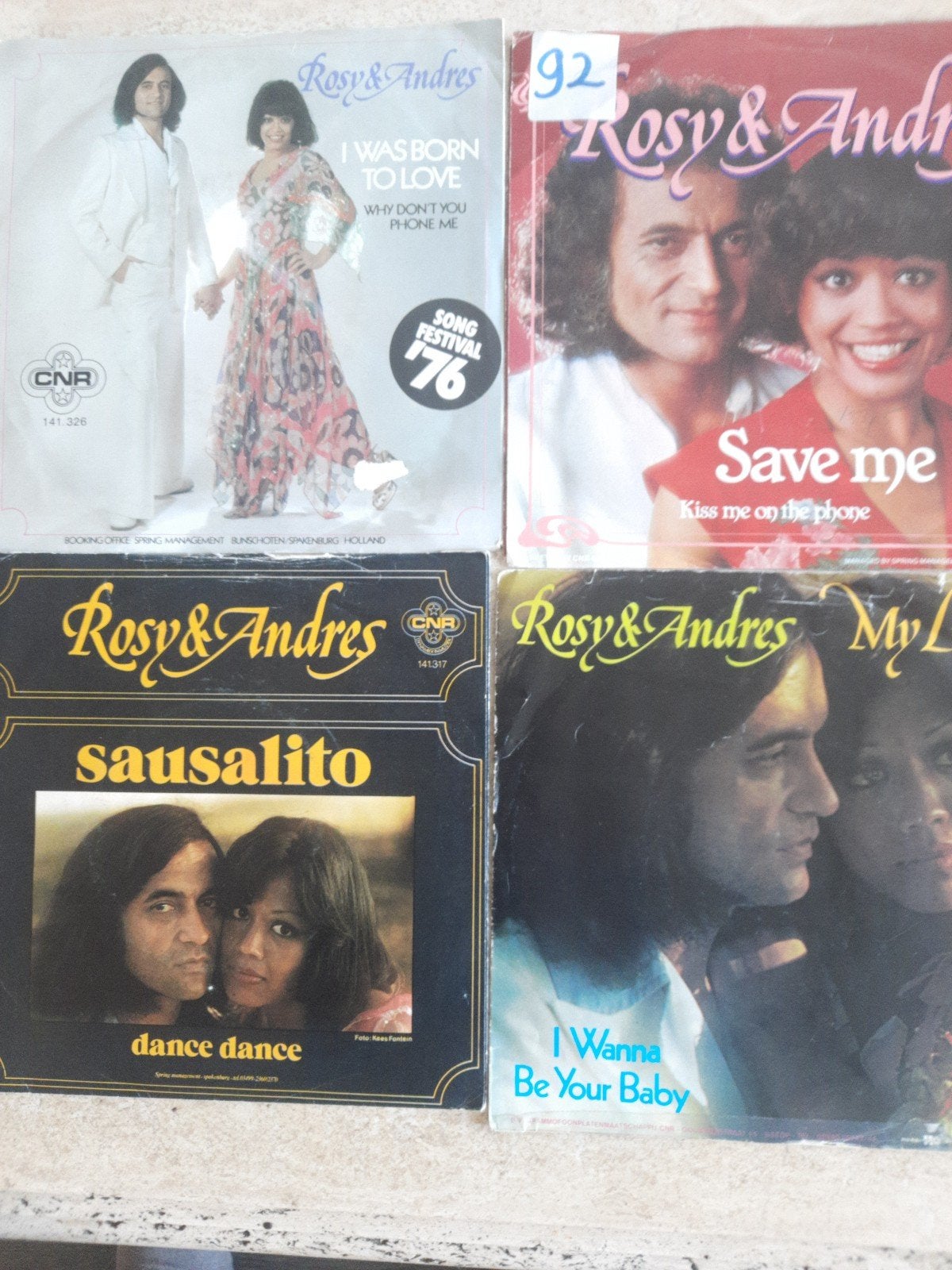 4x vinyl singels van Rosy & Andres, Ophalen of Verzenden