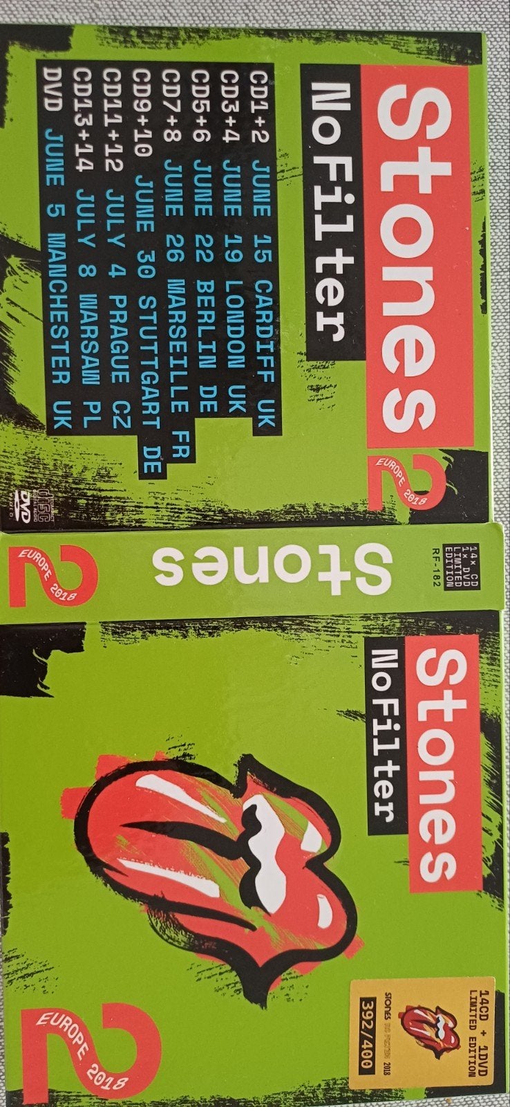 The Rolling Stones - No Filter Tour Europe 2018 (14CD+2DVD), Rock, Boxset, Zo goed als nieuw, Inclusief DVD