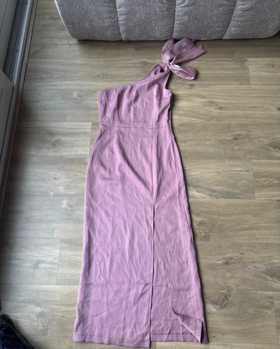 Shein One-Shoulder Maxi Jurk met Split - Maat S, Paars, Ophalen of Verzenden, Zo goed als nieuw, Maat 36 (S)