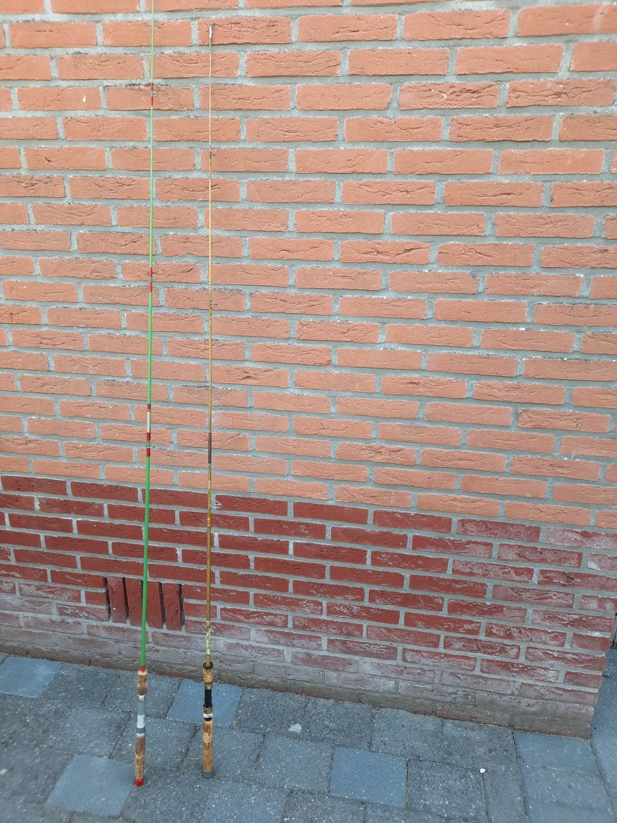 2 vintage 2 delige werphengels, Ophalen, Werphengel