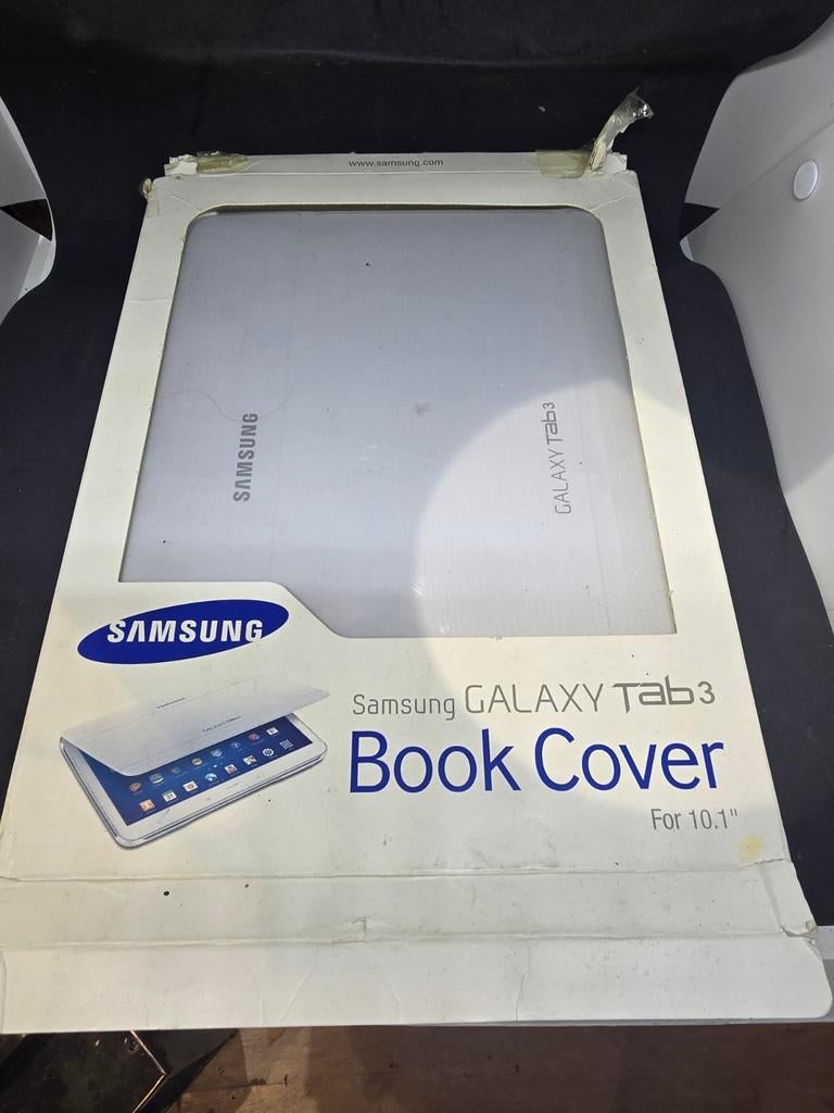 Samsung Galaxy Tab 3 10.1" Book Cover - Wit, Bescherming voor- en achterkant, Ophalen of Verzenden, Zo goed als nieuw, Samsung
