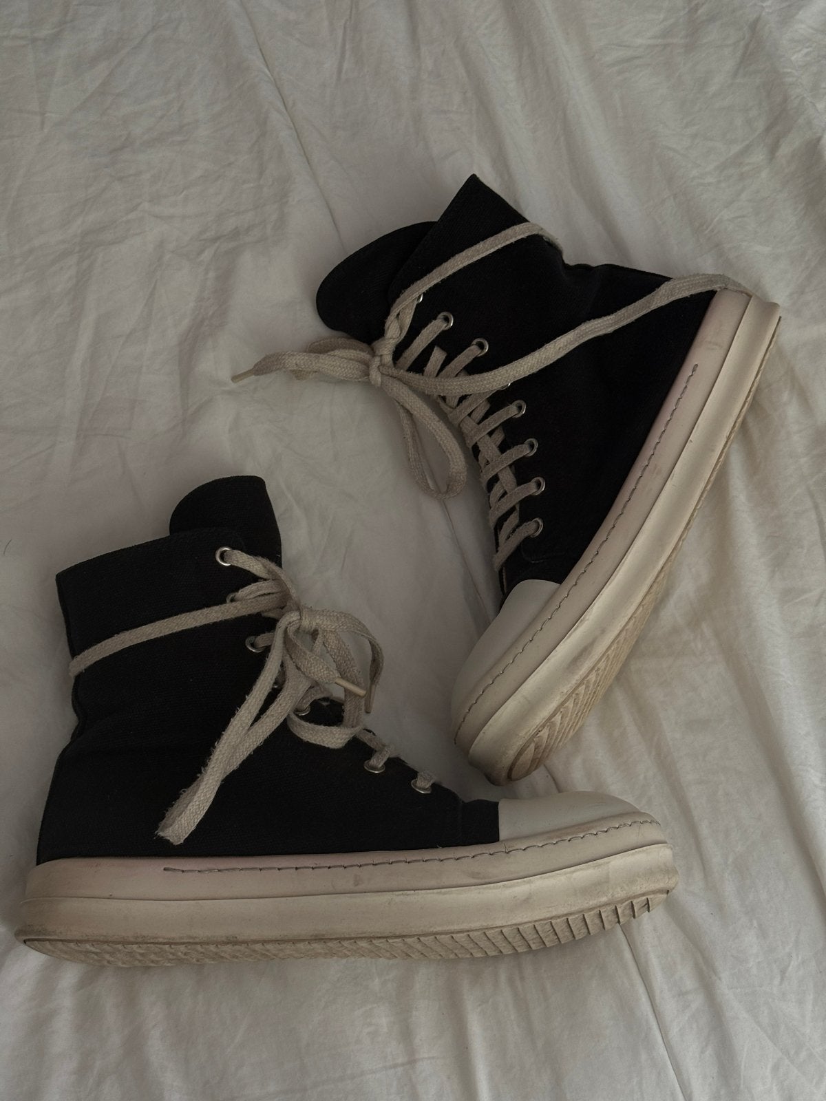 Rick Owens Canvas 1:/1 Sneakers Maat 41, Ophalen of Verzenden, Nieuw, Zwart, Sneakers of Gympen