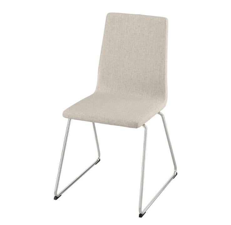 2 IKEA Lillånäs eetkamerstoelen, nieuw, beige/verchroomd, Ophalen, Twee, Overige kleuren, Nieuw