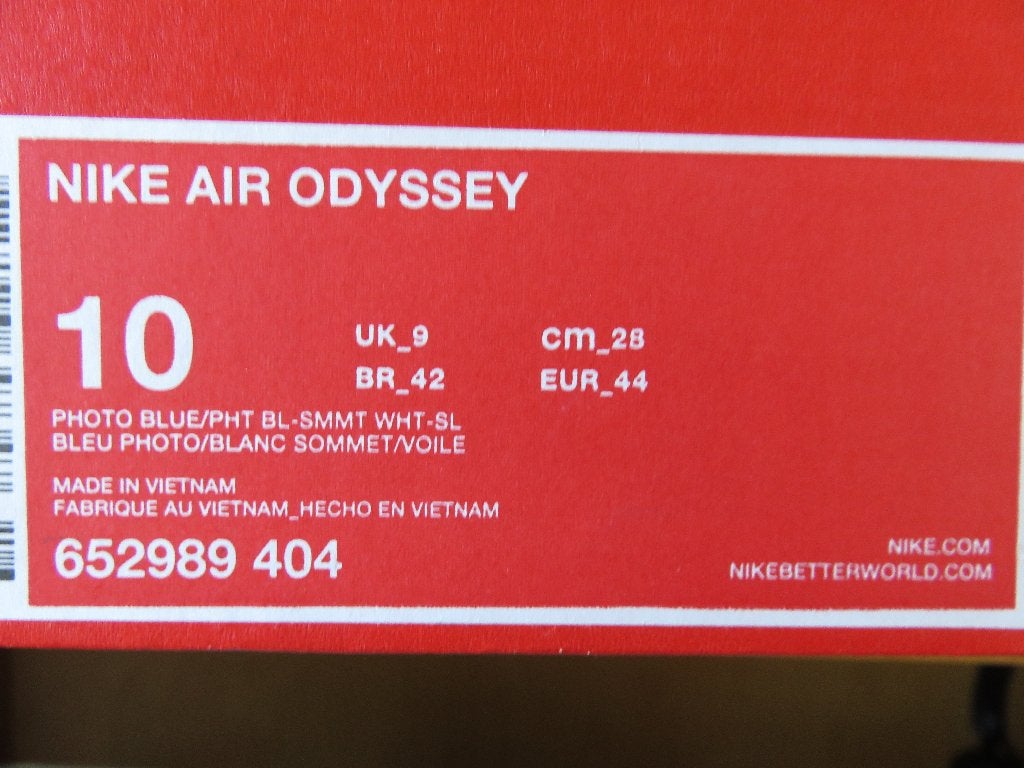 Nieuw: Nike Air Odyssey maat 44, Blauw, Nike, Nieuw, Ophalen of Verzenden