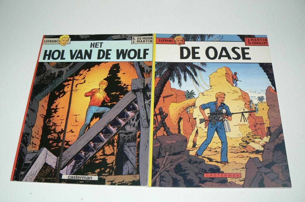 Verzameling van 2 Lefranc albums. Ook losse verkoop, Meerdere stripboeken, Ophalen of Verzenden, Zo goed als nieuw, Jacques Martin