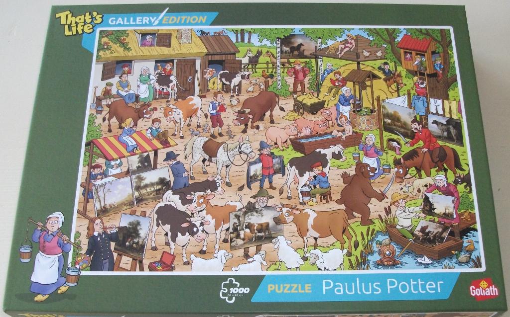 Puzzel *** PAULUS POTTER *** 1000 stukjes Gallery Edition, Ophalen of Verzenden, 500 t/m 1500 stukjes, Zo goed als nieuw, Legpuzzel