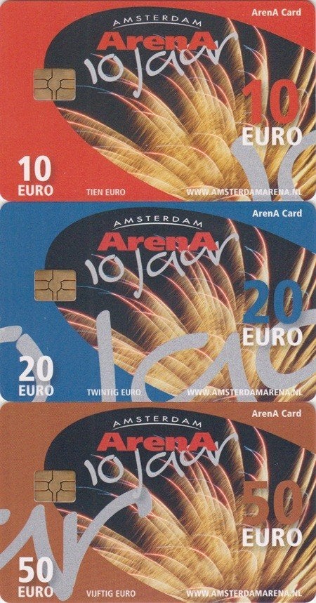 ArenA kaarten serie A072.01/03 ArenA 10 Jaar Jubileum, Ophalen of Verzenden, Nederland