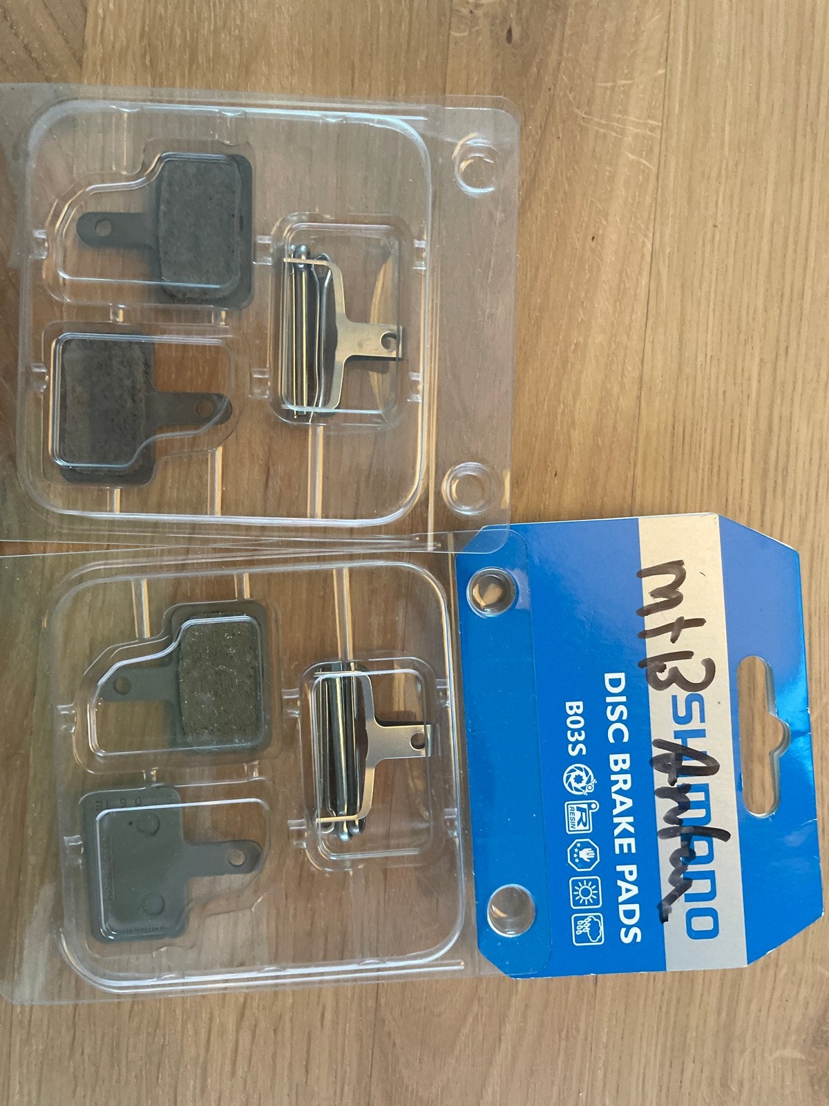 Shimano B03S Disc Remblokken - 2 sets, Fietsen en Brommers, Fietsonderdelen, Remmen, Ophalen of Verzenden, Mountainbike, Nieuw