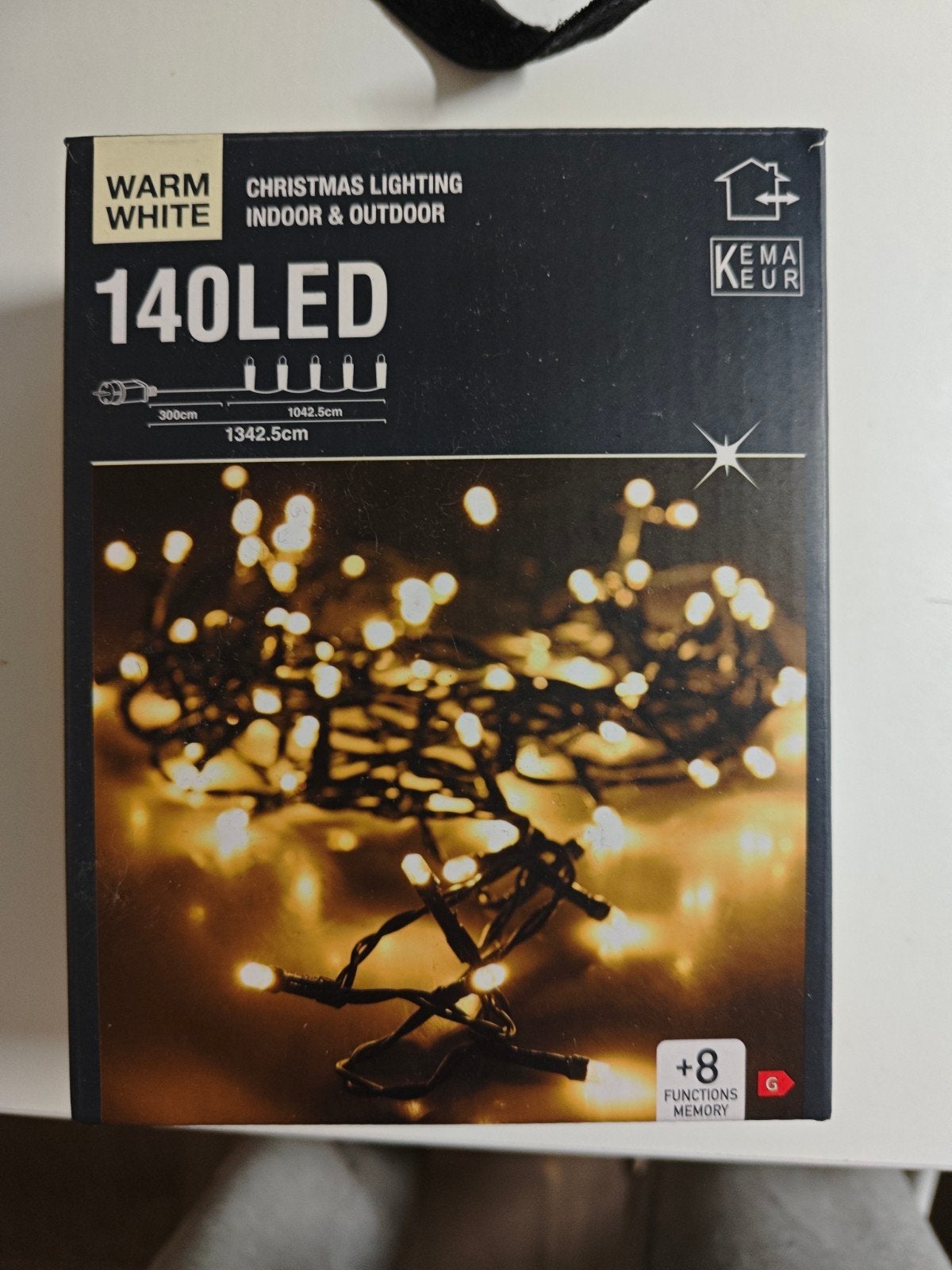 140 LED lichtsnoer, warm wit, binnen/buiten, Ophalen of Verzenden, Nieuw
