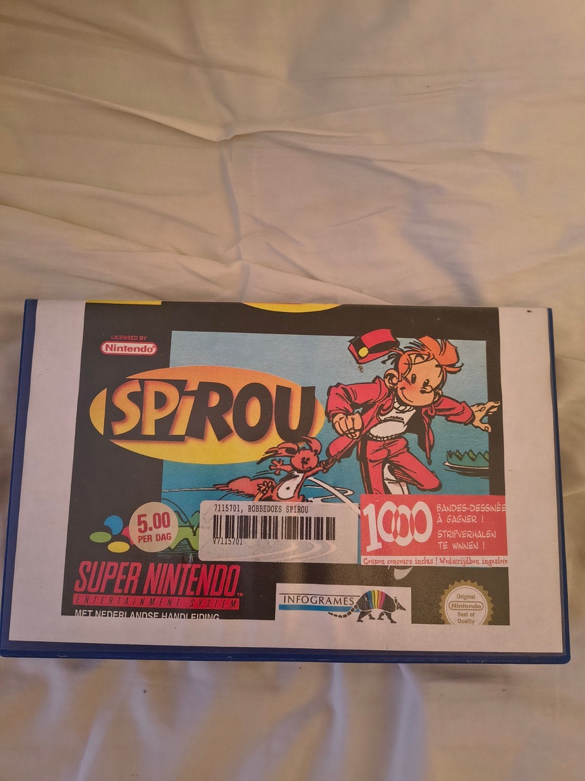 Spirou Super Nintendo SNES met handleiding, Gebruikt, 1 speler, Ophalen of Verzenden, Platform