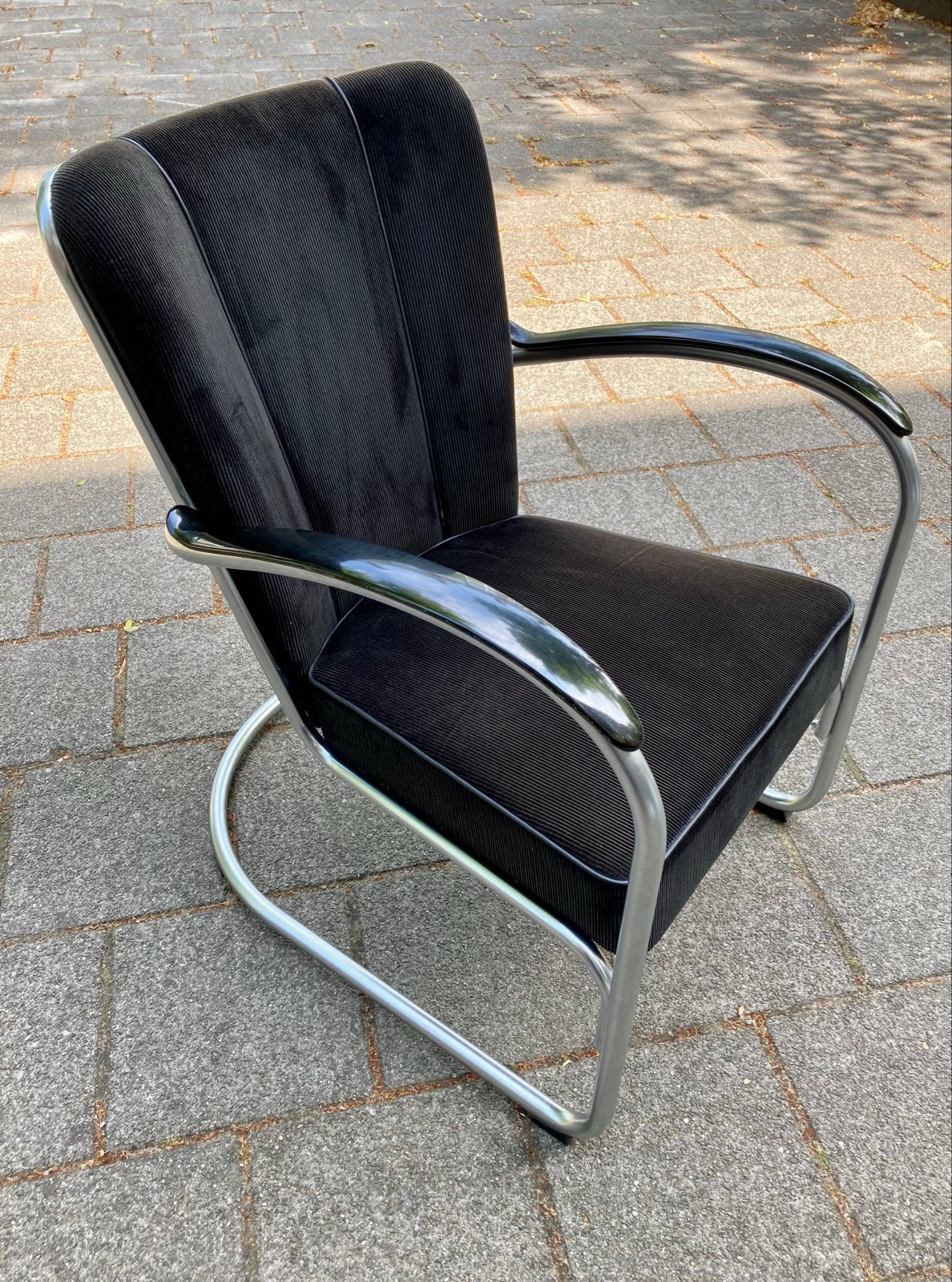 fauteuil gispen 412 donkerbruin ribfluweel, Huis en Inrichting, Stoelen, Ophalen, Gebruikt, Bruin, Gispen