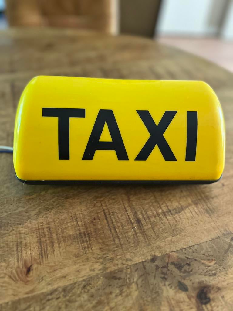 Lichtbak taxi ik goede staat, Ophalen of Verzenden, Zo goed als nieuw, Lichtbak of (neon) lamp