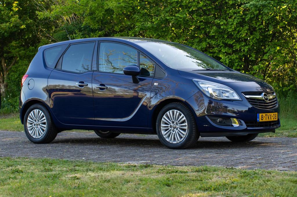 Opel Meriva 1.4 Turbo Design Edition 1e Eig. 36.200 km +NAP, Stof, Gebruikt, 4 cilinders, Blauw
