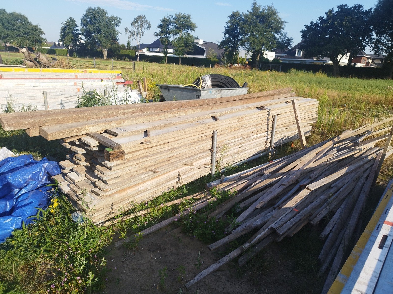 Steigerplanken te koop 15 euro per stuk, Ophalen