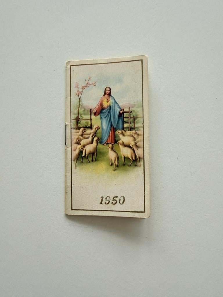 Vintage religieuze prentjes en gebedenboekje (1950), Antiek en Kunst, Ophalen of Verzenden