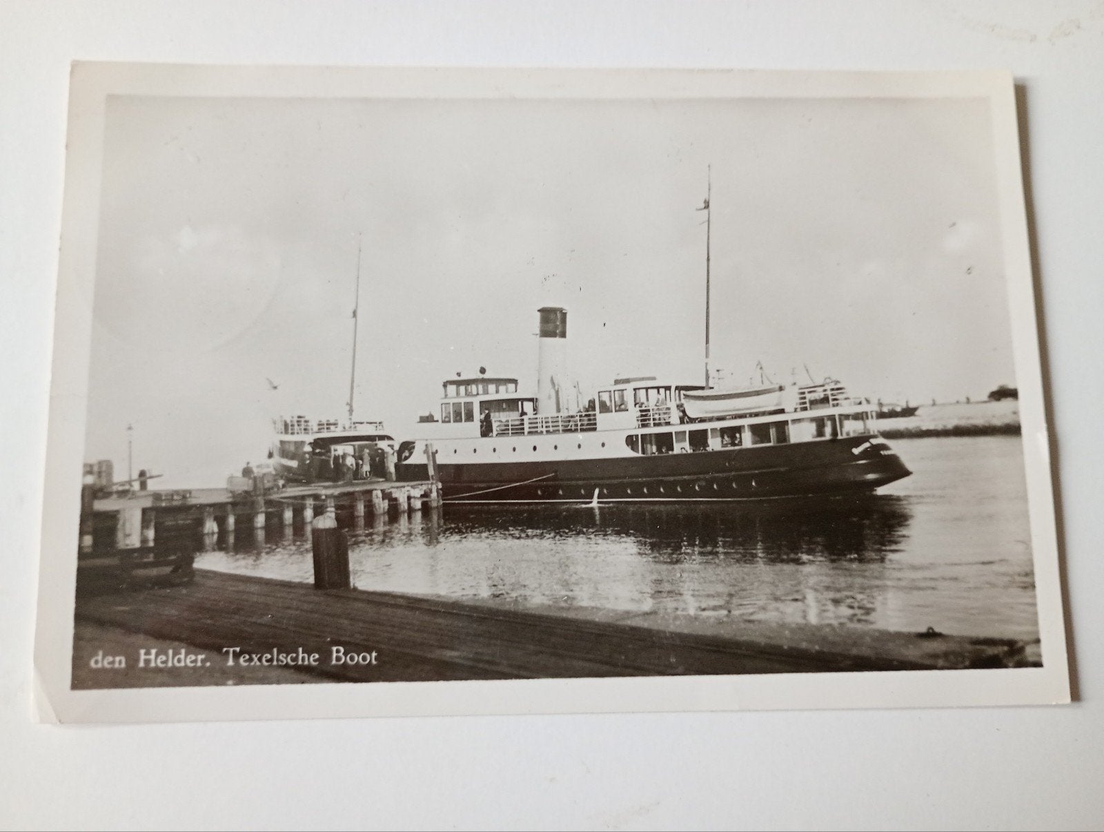 Den Helder Scheepvaart Boot naar Texel 1952, Verzamelen, Ophalen of Verzenden, 1940 tot 1960, Gelopen, Noord-Holland
