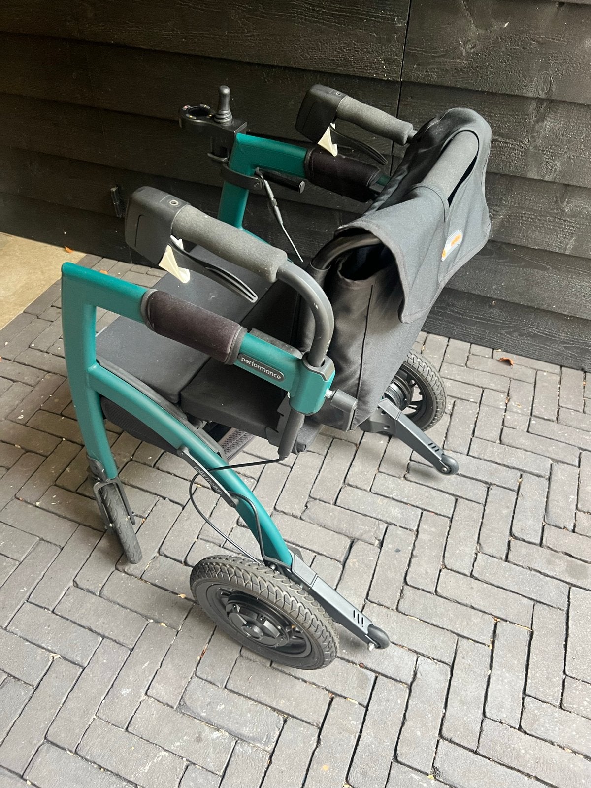 Rollz motion elektrische rolstoel kleur donkergroen, Diversen, Ophalen, Inklapbaar, Elektrische rolstoel