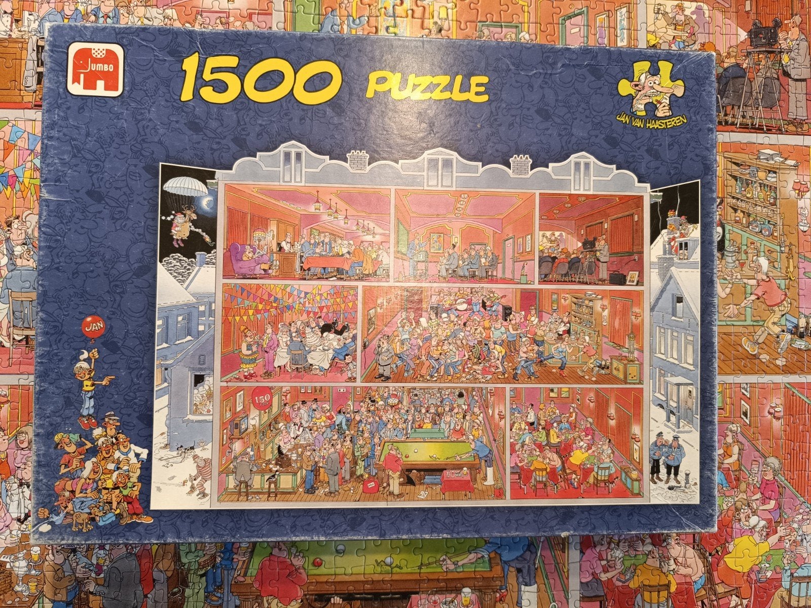 Jan van Haasteren Grand Café 1500 stukjes legpuzzel, Ophalen of Verzenden, Meer dan 1500 stukjes, Gebruikt, Legpuzzel