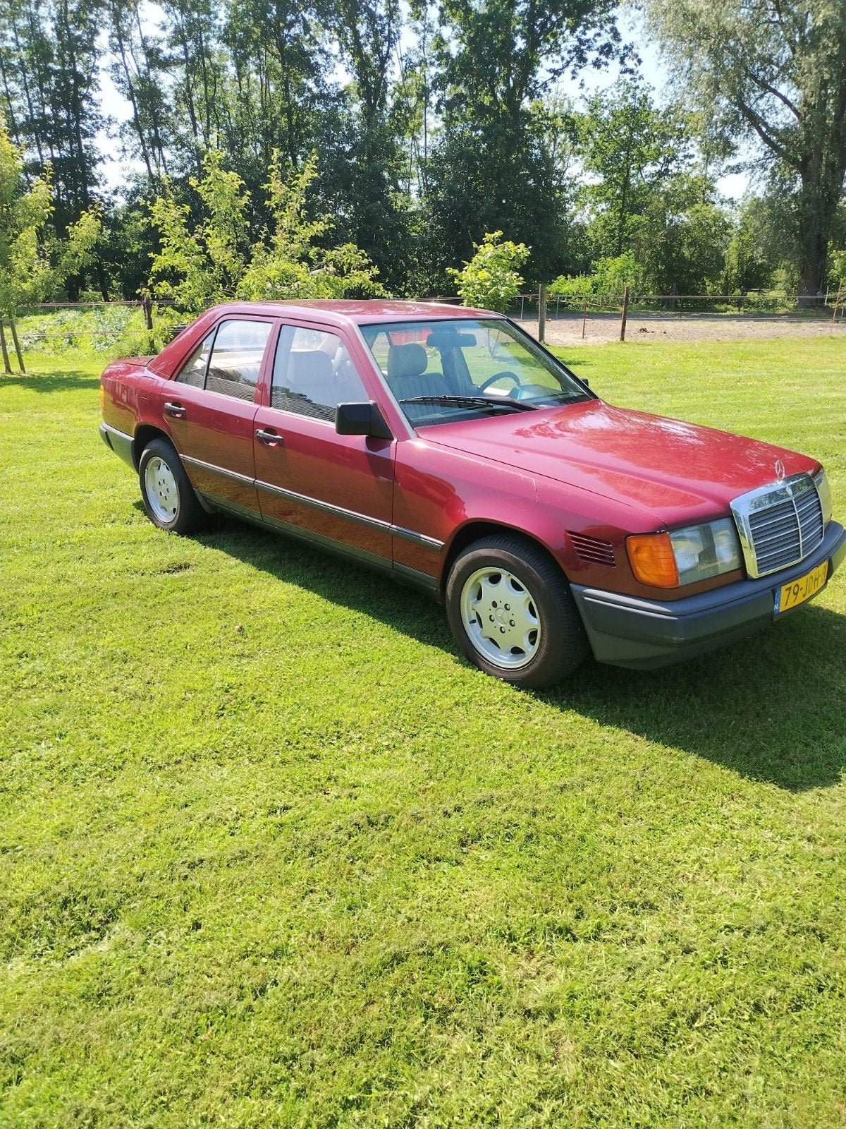 Mercedes-Benz 200-Serie 2.3 230 E 1984 Rood, Beige, 4 cilinders, 635 kg, 2299 cc