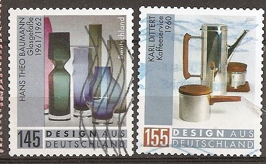 Duitsland recente zegels design, Ophalen of Verzenden, BRD, Gestempeld