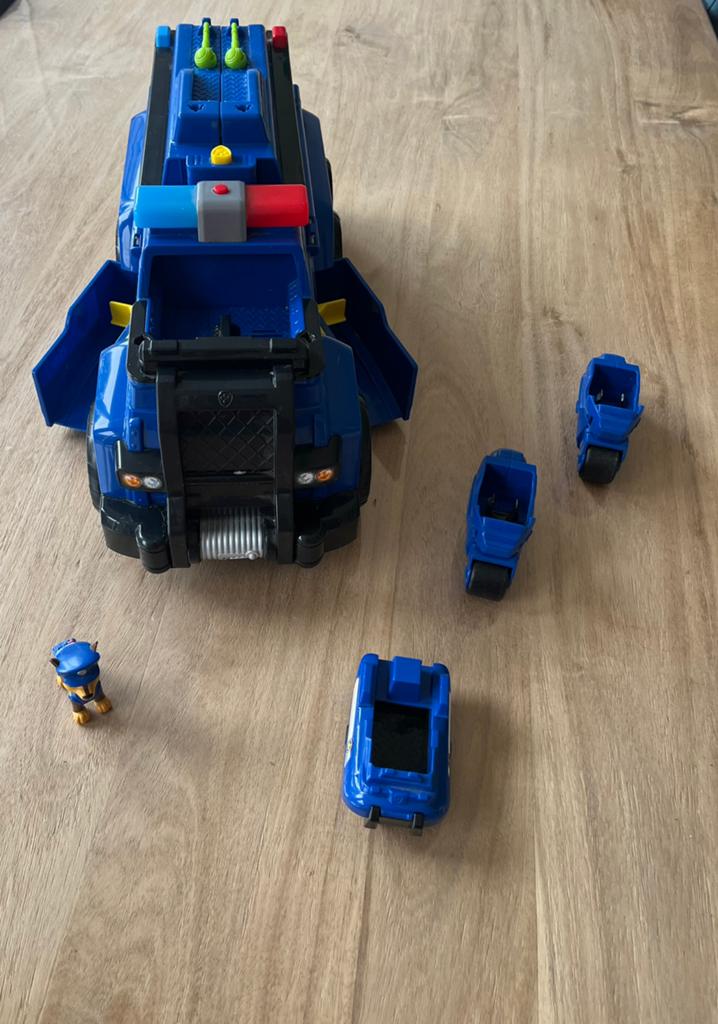 Paw patrol chase politie auto met helikopter, Ophalen, Gebruikt