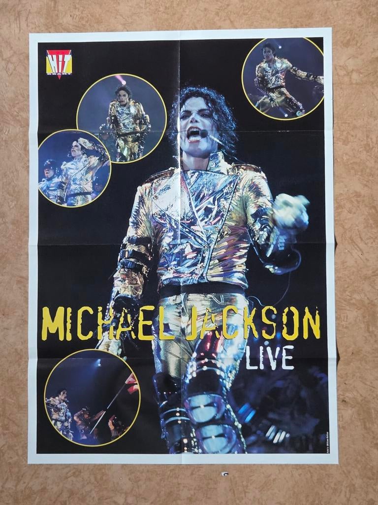 Jaren 90 xl poster van Michael Jackson, Ophalen of Verzenden, Zo goed als nieuw, A1 t/m A3, Muziek