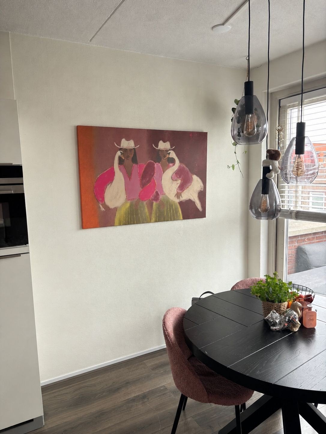 Mooi modern schilderij van Studio Vreeken, Huis en Inrichting, Woonaccessoires | Schilderijen, Tekeningen en Foto's, Ophalen, Zo goed als nieuw