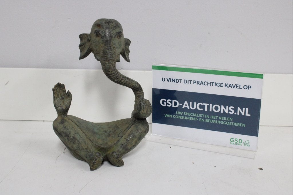 Vintage Bronzen Ganesha Beeld, Ophalen of Verzenden