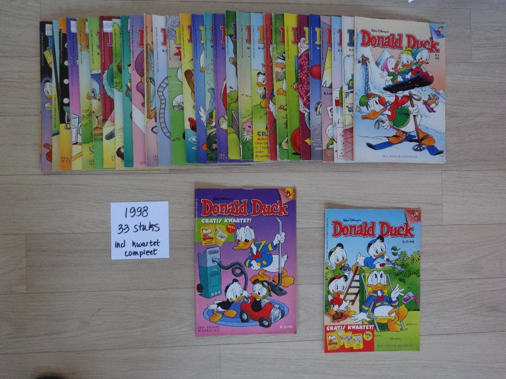 Donald Duck jaargang 1998 – 33 st (incl kwartet), Meerdere stripboeken, Ophalen of Verzenden, Zo goed als nieuw