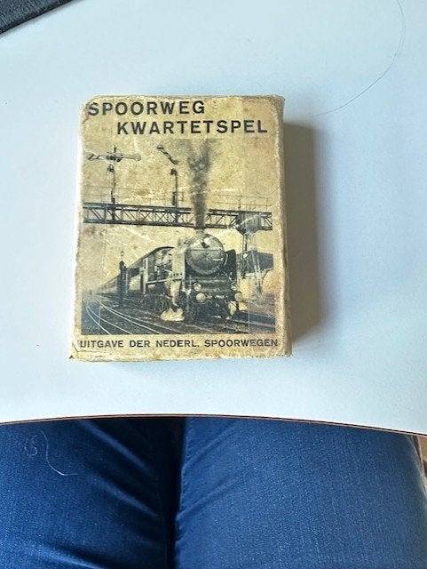 Spoorweg kwartetspel antiek, Verzamelen, Ophalen of Verzenden, Gebruikt, Trein, Overige typen