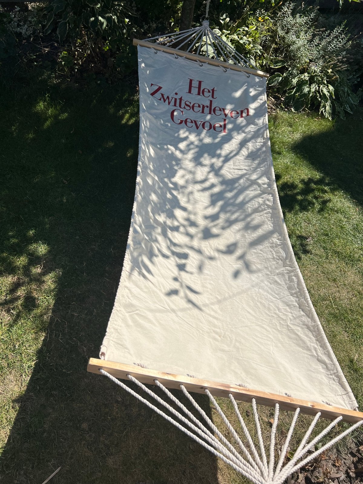 Comfortabel hangmat 'Het Zwitserleven Gevoel' 180x80 cm, Ophalen of Verzenden, Zo goed als nieuw, Eenpersoons, Binnen