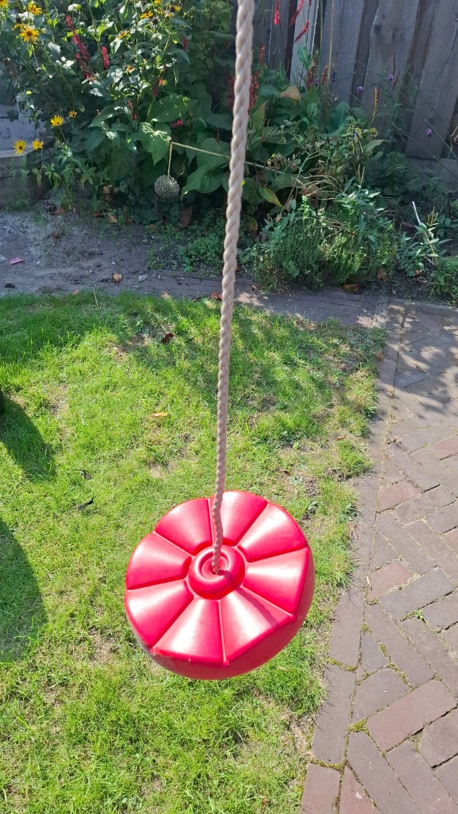Rode schommelzitje voor kinderen, Ophalen of Verzenden, Gebruikt, Schommel