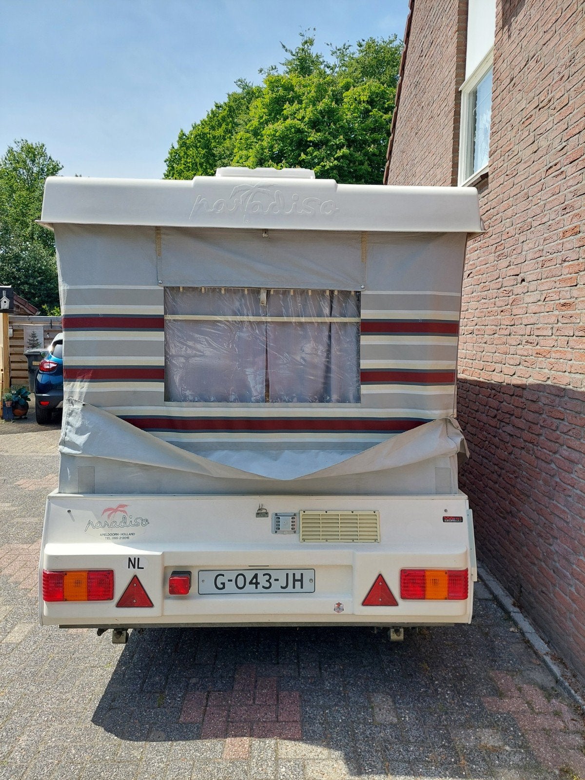 vouw caravan paradiso 1995, Ophalen
