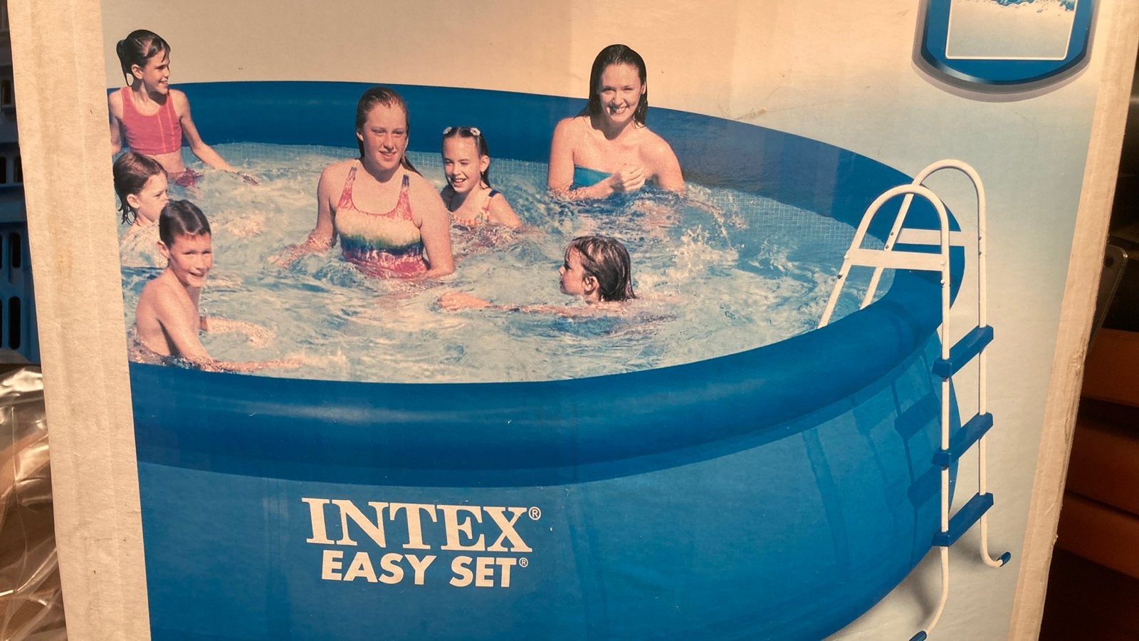 Intex Easy Set Opzetzwembad - 4.57m x 1.07m met Sunnytent, Ophalen, Gebruikt, Rond, 300 cm of meer